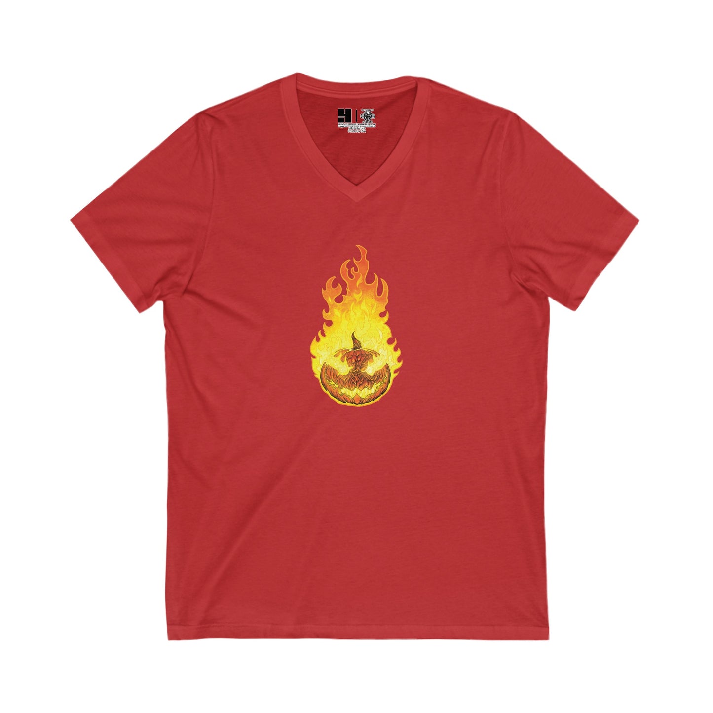 Headless Horseman, The | Orange | Figura Obscura | V-Neck T-Shirt