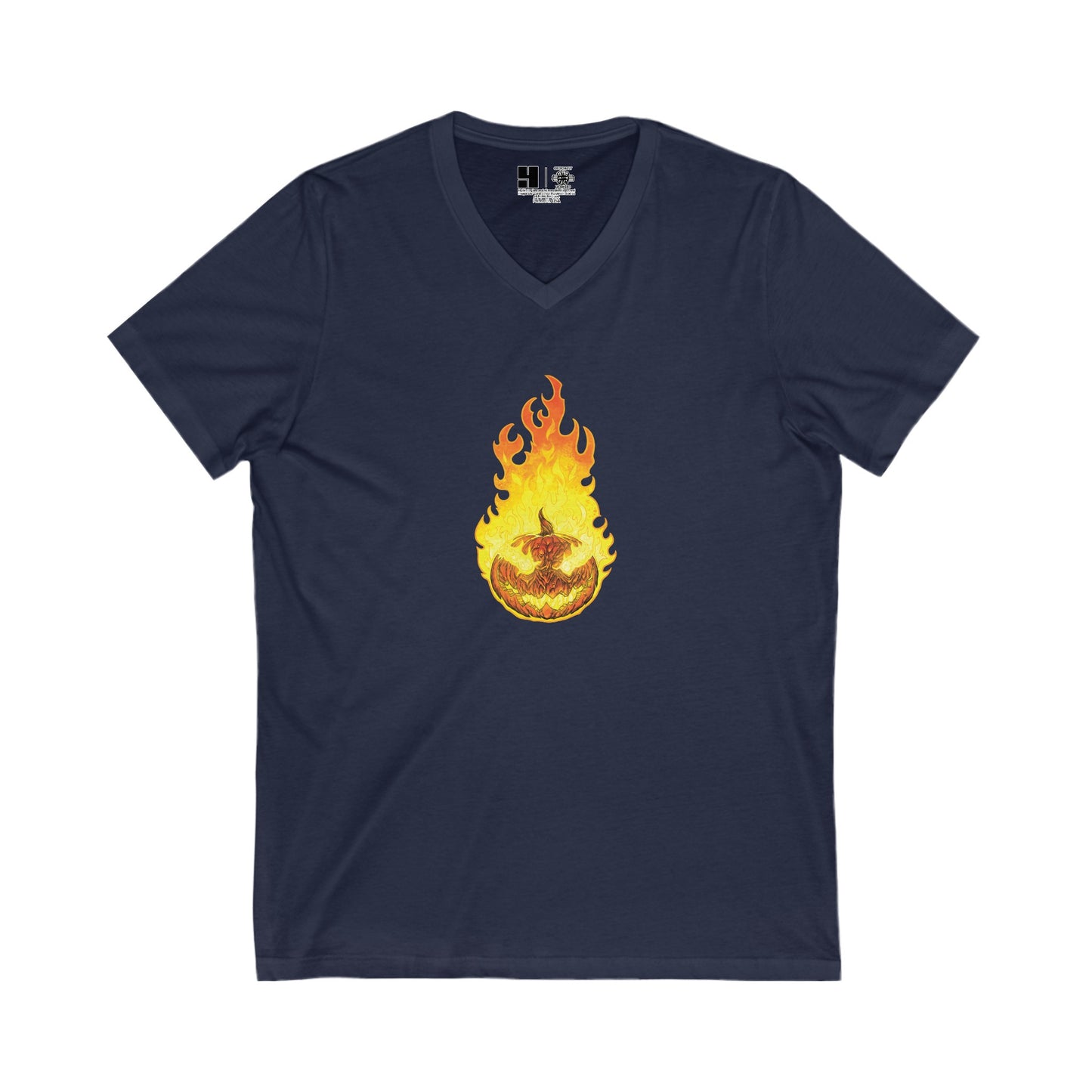 Headless Horseman, The | Orange | Figura Obscura | V-Neck T-Shirt