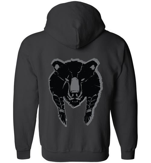 House of the Noble Bear, The Large Logo | Mythic Legions | Full Zip Hoodie