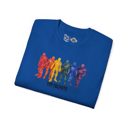 Rainbow Ghosts w/ Toy Culprits Black Logo | Mythic Legions | Fan Art | Standard T-Shirt