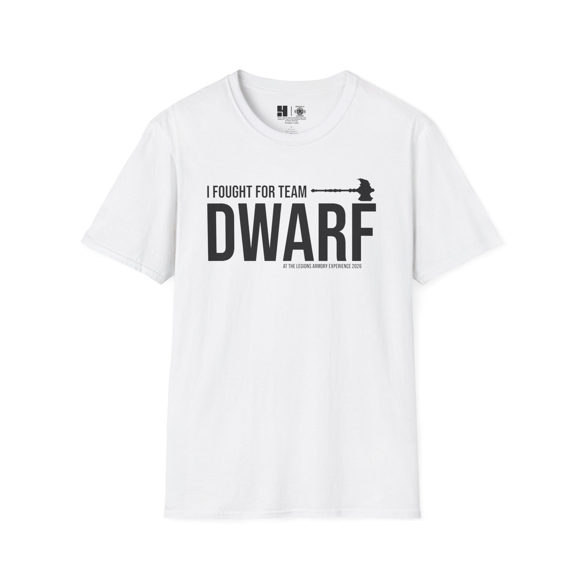 Team Dwarf Legions Con 2026 (Black Logo) | Mythic Legions | Soft T-Shirt