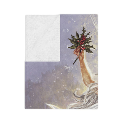 Christmas Past | Figura Obscura | Velveteen Microfiber Blanket