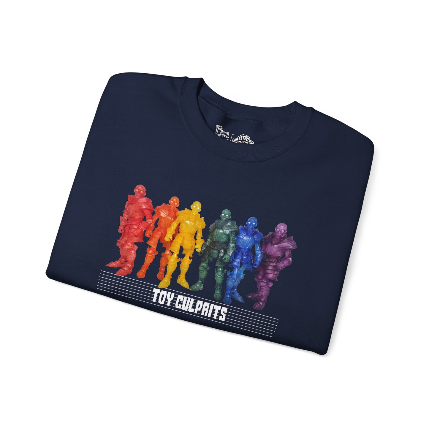 Rainbow Ghosts w/ Toy Culprits White Logo | Mythic Legions | Fan Art | Sweatshirt