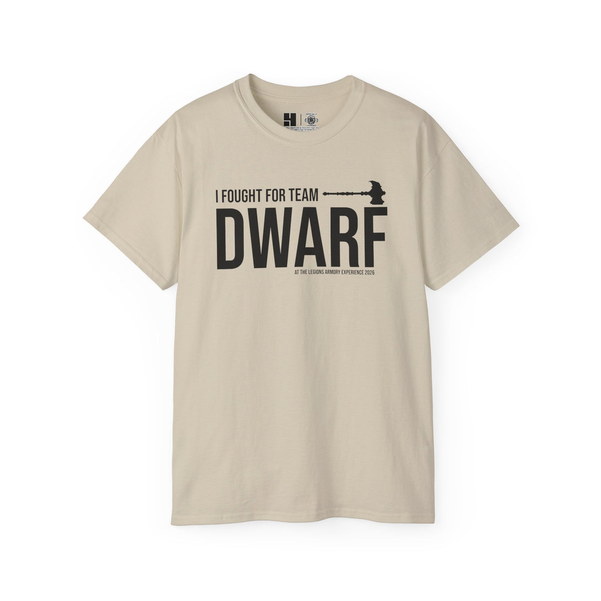 Team Dwarf Legions Con 2026 (Black Logo)  | Mythic Legions | Standard T-Shirt