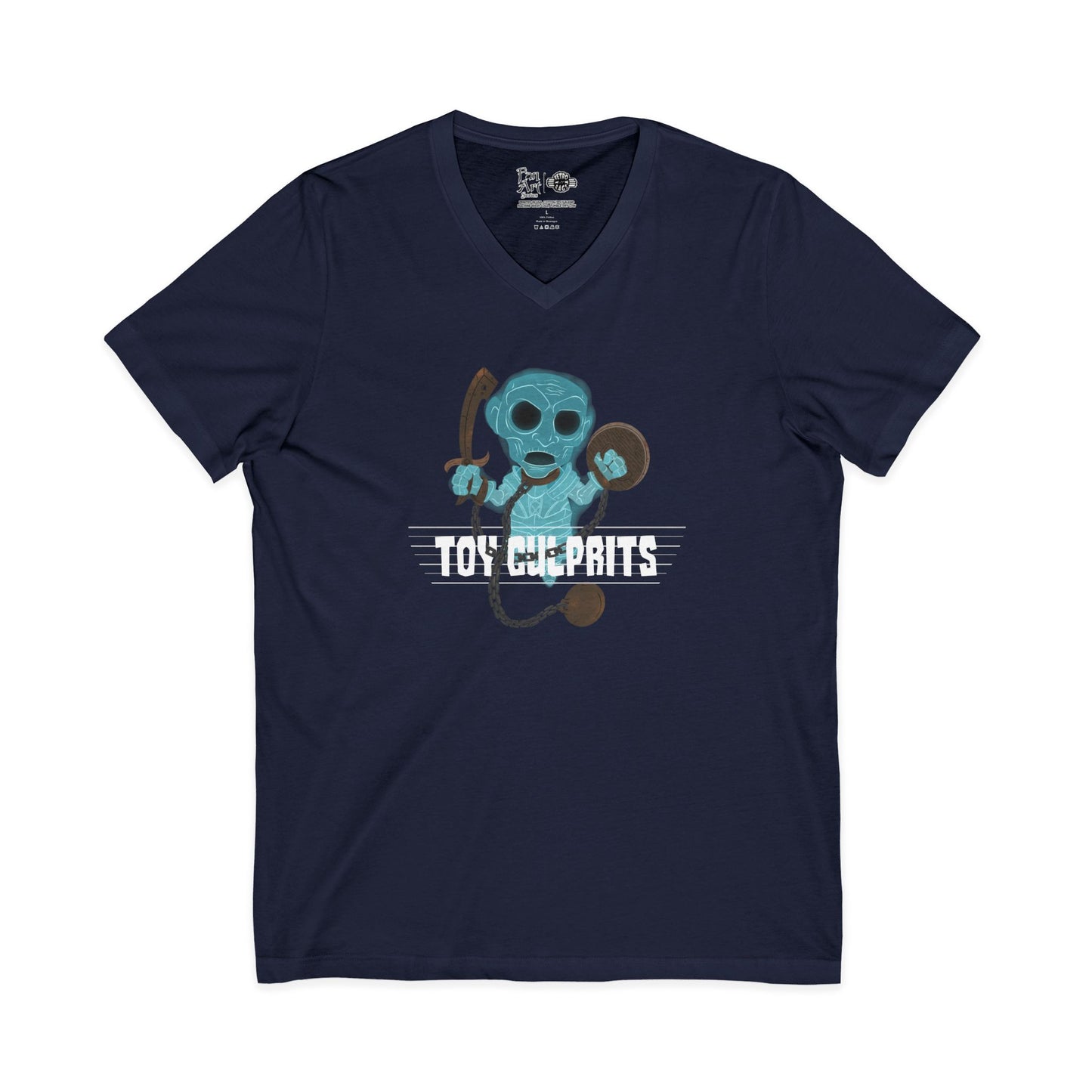 Toy Culprits Blue Ghost | Mythic Legions | Fan Art | V-Neck T-Shirt