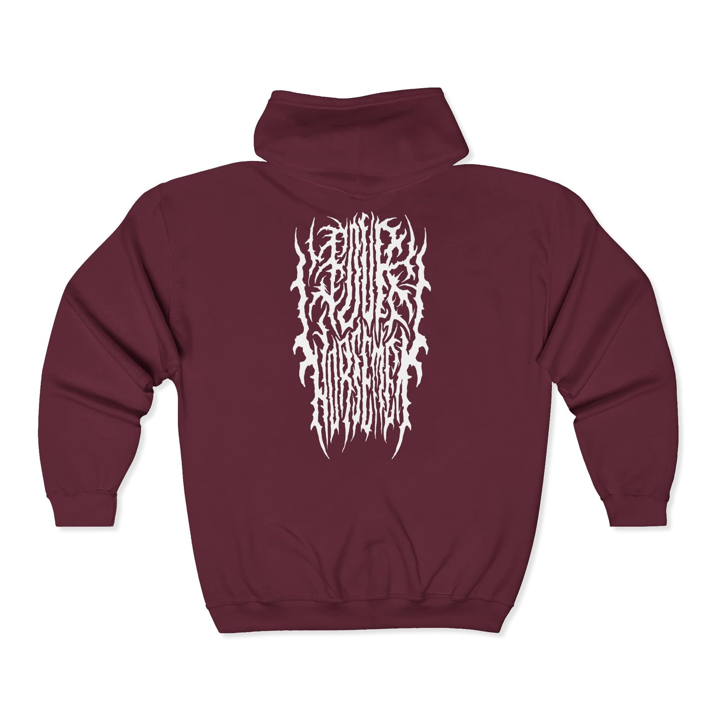 4H Metal Logo White | Mythic Legions | Full Zip Hoodie