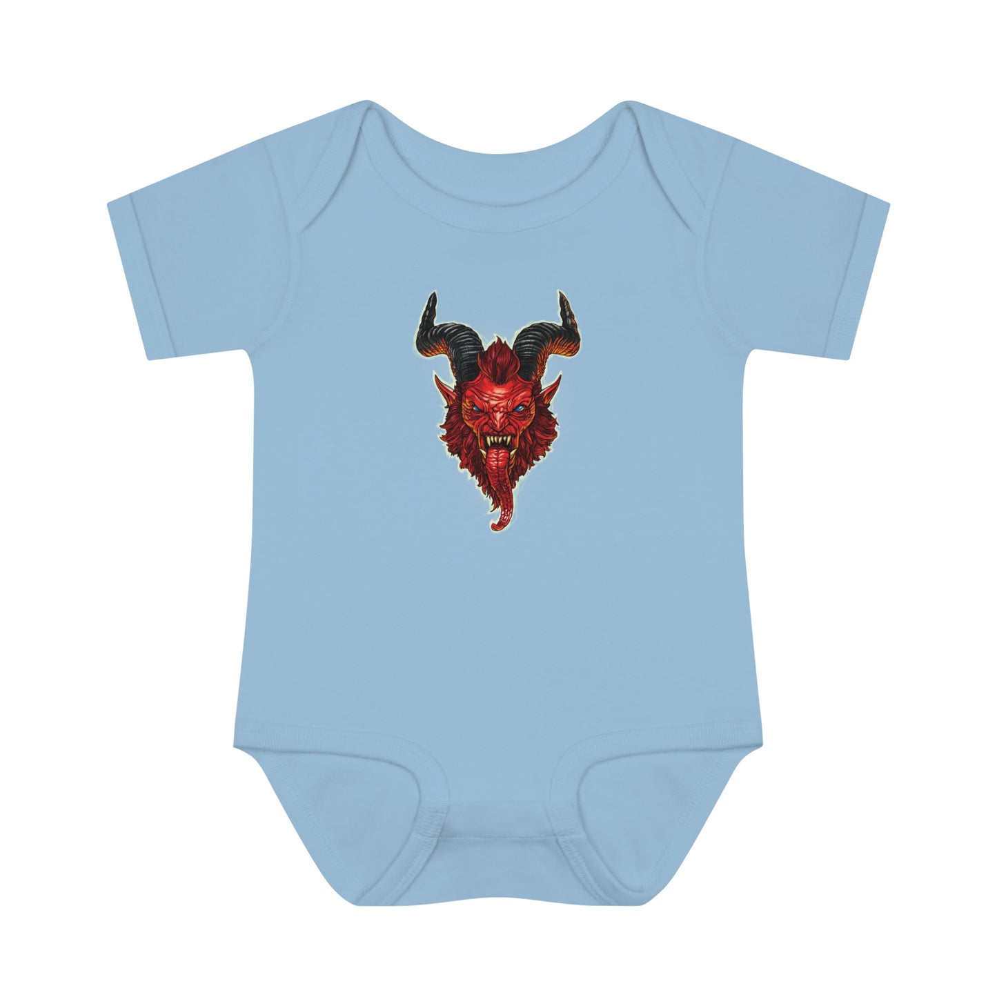 Krampus v2 Red | Figura Obscura | Baby Bodysuit