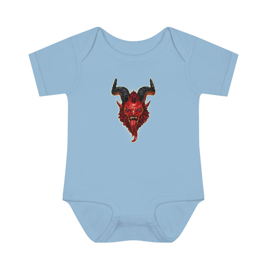 Krampus v2 Red | Figura Obscura | Baby Bodysuit