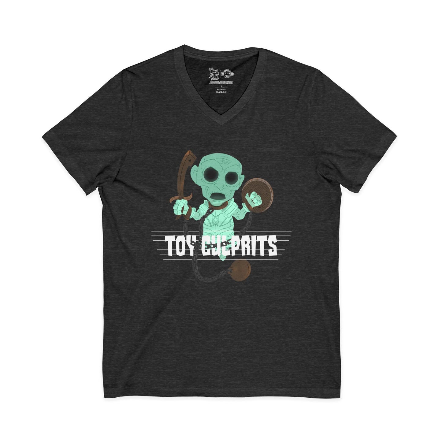 Toy Culprits Green Ghost | Mythic Legions | Fan Art | V-Neck T-Shirt