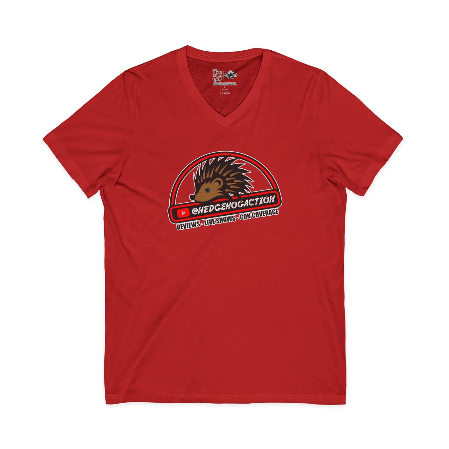 Hedgehog Action Logo | Mythic Legions | Fan Art | V-Neck T-Shirt