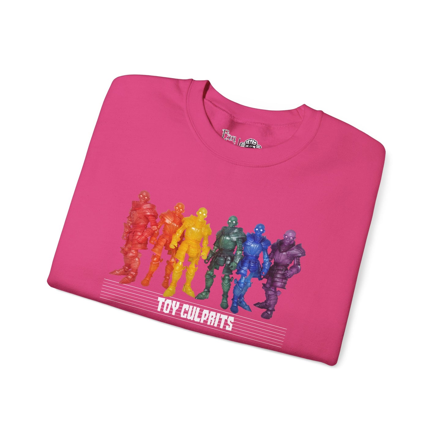 Rainbow Ghosts w/ Toy Culprits White Logo | Mythic Legions | Fan Art | Sweatshirt