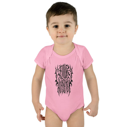 4H Metal Logo Black | Mythic Legions | Baby Bodysuit