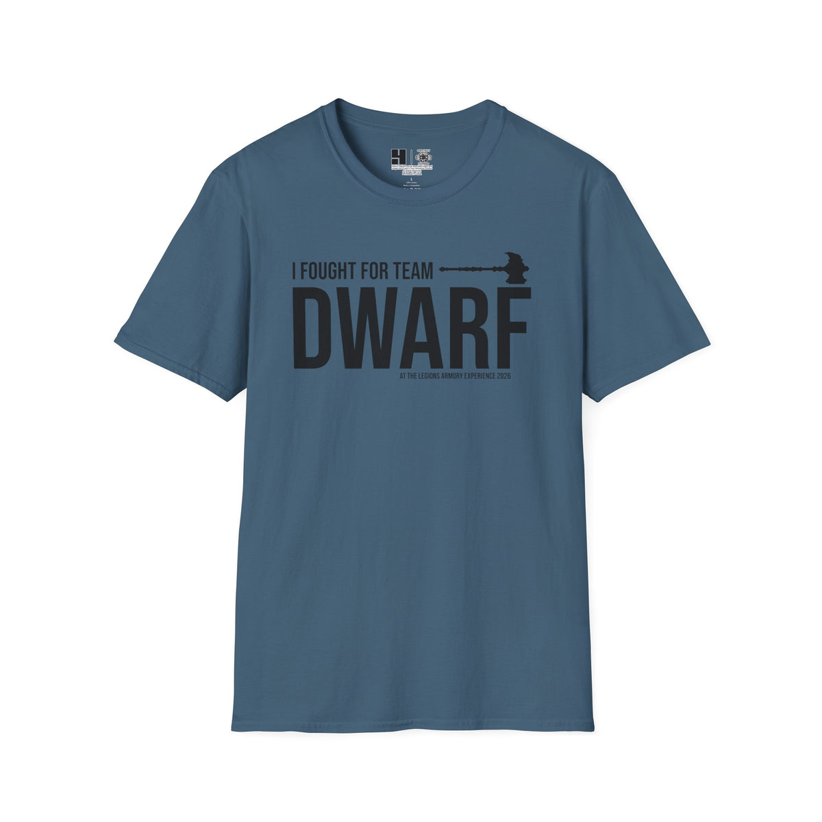 Team Dwarf Legions Con 2026 (Black Logo) | Mythic Legions | Soft T-Shirt