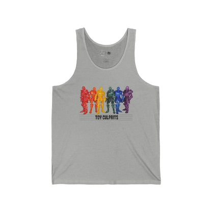 Rainbow Ghosts w/ Toy Culprits Black Logo | Mythic Legions | Fan Art | Tank Top