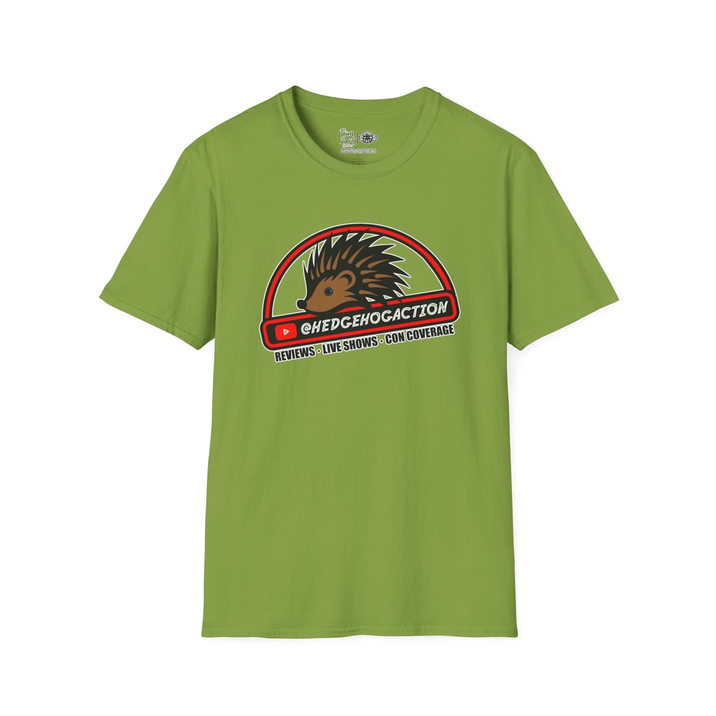Hedgehog Action Logo | Mythic Legions | Fan Art | Soft T-Shirt