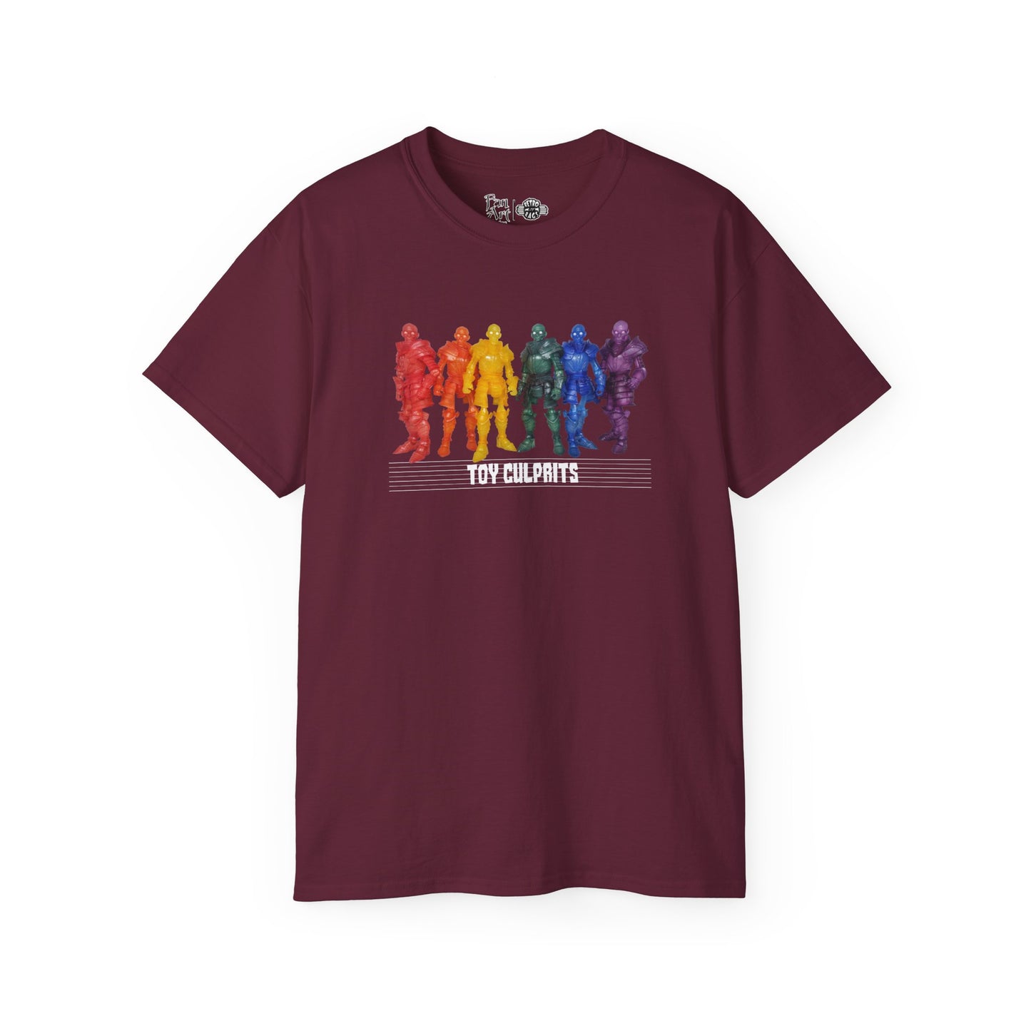 Rainbow Ghosts w/ Toy Culprits White Logo | Mythic Legions | Fan Art | Standard T-Shirt