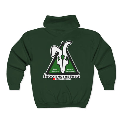 Shooting the Shelf Logo | Mythic Legions | Fan Art | Full Zip Hoodie