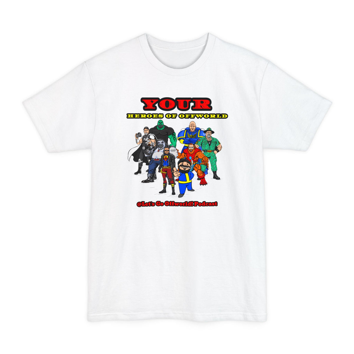 Heroes of Offworld | Mythic Legions | Fan Art | Tall T-Shirt