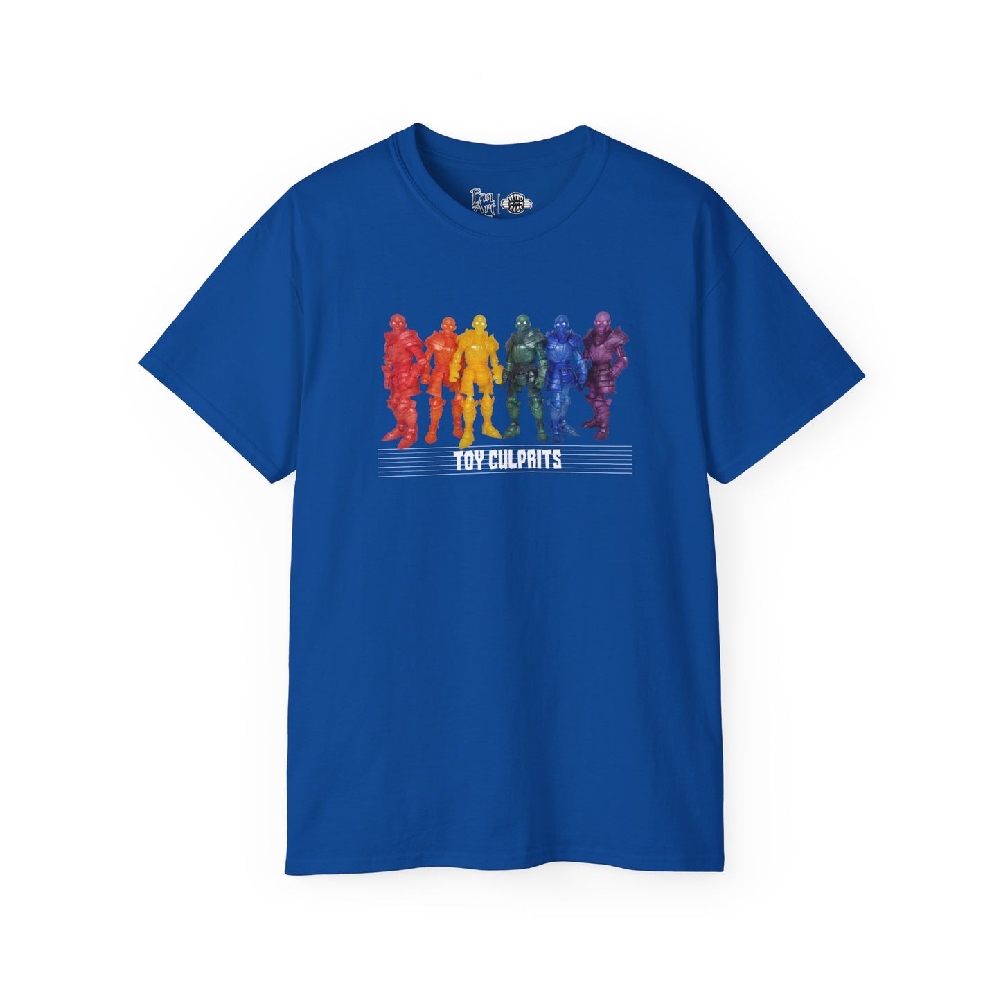 Rainbow Ghosts w/ Toy Culprits White Logo | Mythic Legions | Fan Art | Standard T-Shirt