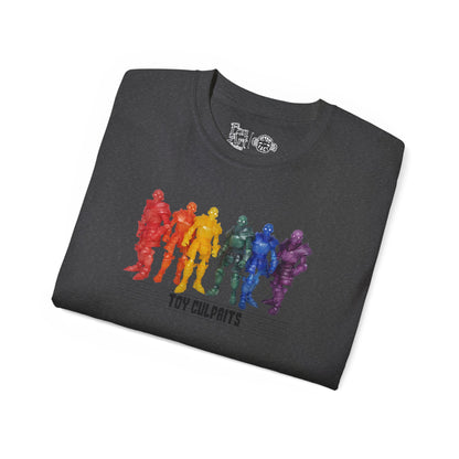 Rainbow Ghosts w/ Toy Culprits Black Logo | Mythic Legions | Fan Art | Standard T-Shirt
