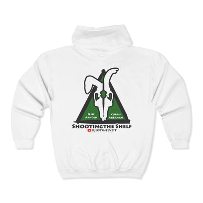 Shooting the Shelf Logo | Mythic Legions | Fan Art | Full Zip Hoodie
