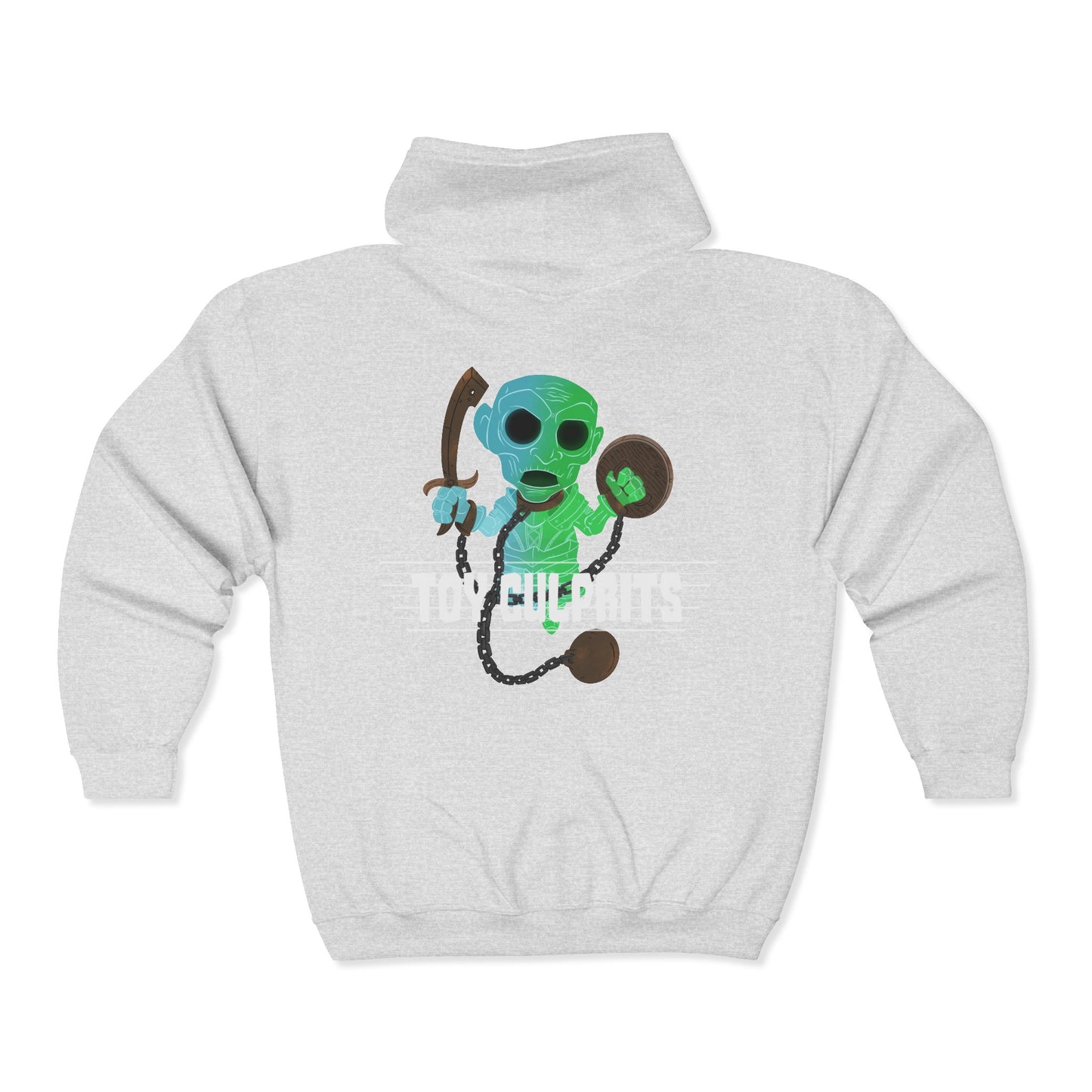 Toy Culprits Blue & Green Ghost | Mythic Legions | Fan Art | Full Zip Hoodie