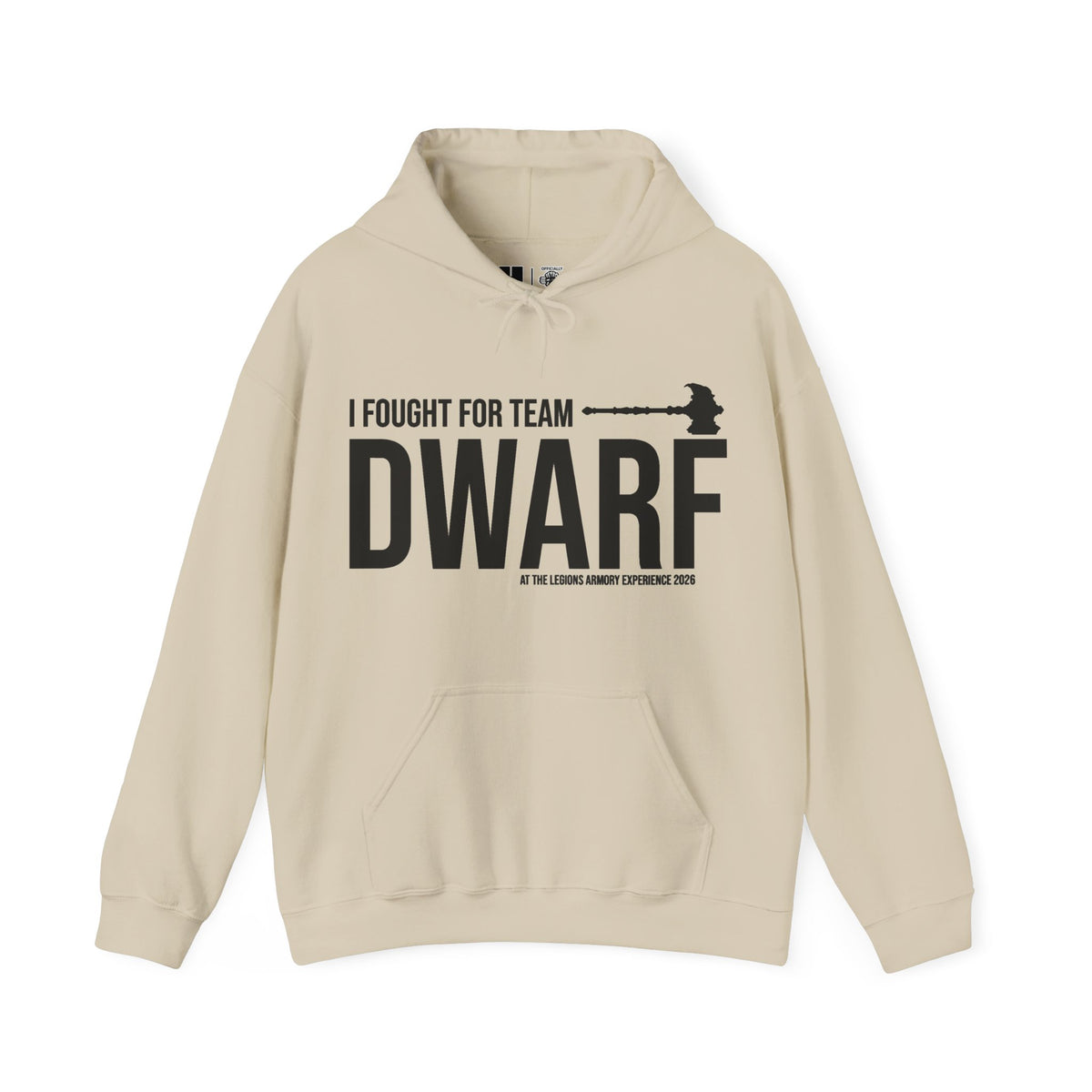 Team Dwarf Legions Con 2026 (Black Logo) | Mythic Legions | Pullover Hooodie