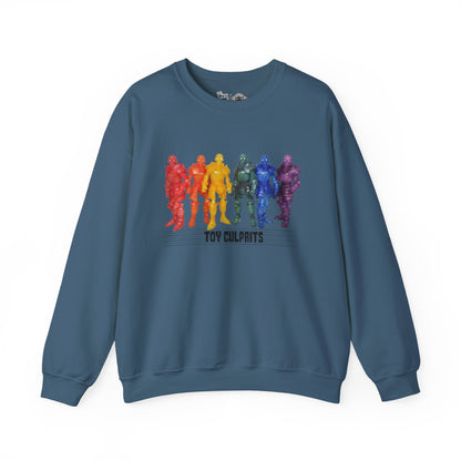 Rainbow Ghosts w/ Toy Culprits Black Logo | Mythic Legions | Fan Art | Sweatshirt