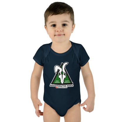 Shooting the Shelf Logo | Mythic Legions | Fan Art | Baby Bodysuit