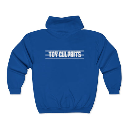 Toy Culprits White Logo | Mythic Legions | Fan Art | Full Zip Hoodie