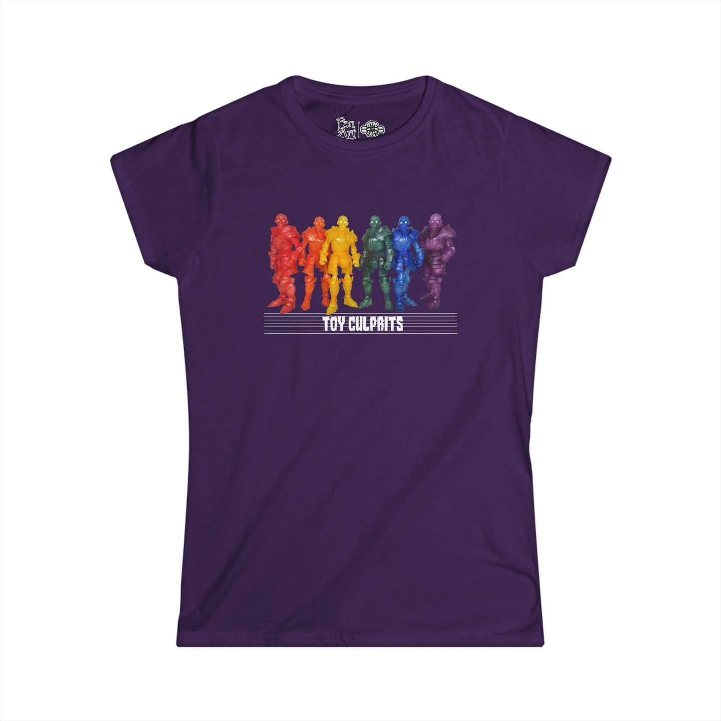 Rainbow Ghosts w/ Toy Culprits White Logo | Mythic Legions | Fan Art | Women's T-Shirt