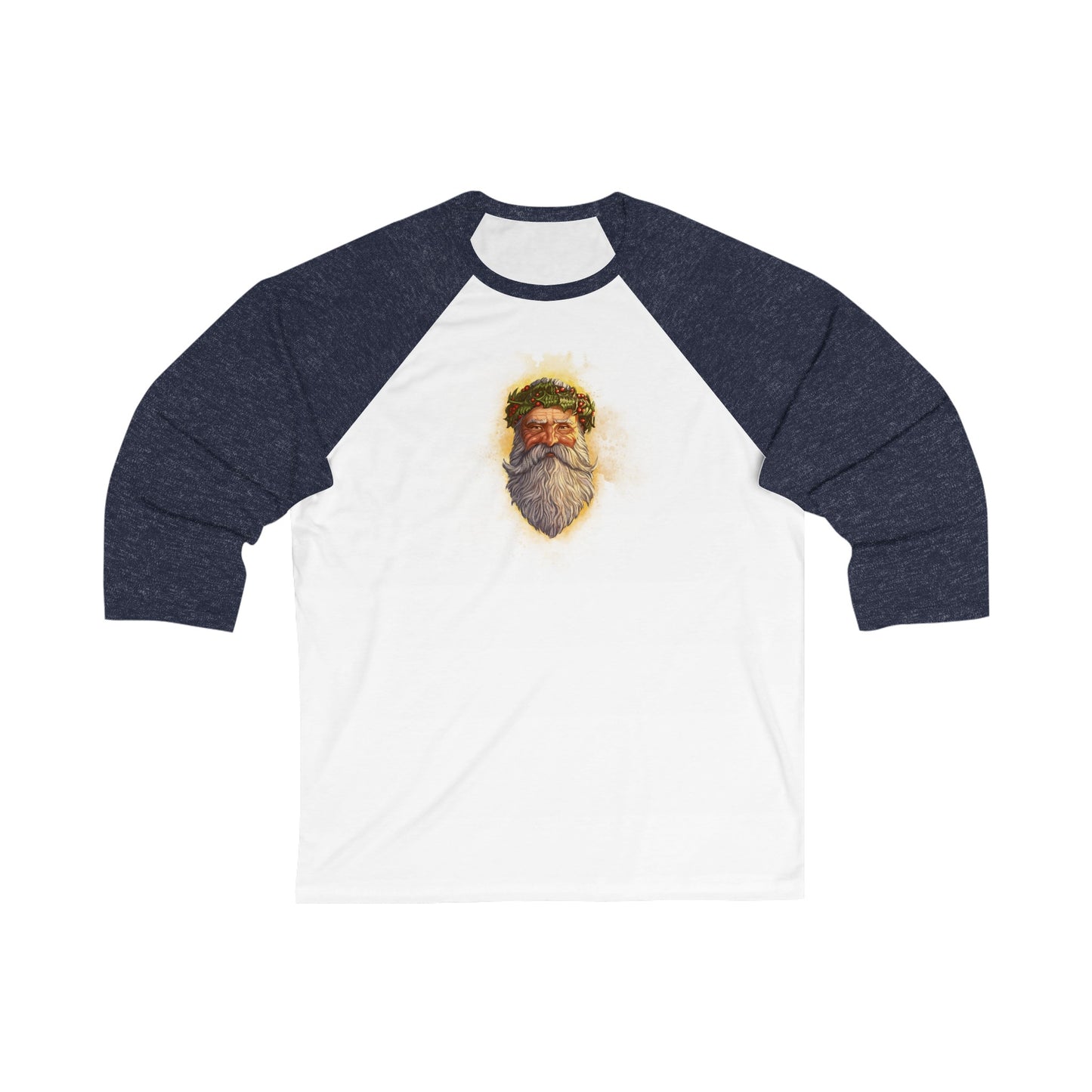 Father Christmas v2 | Figura Obscura | 3\4 Sleeve Baseball T-Shirt