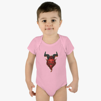 Krampus v2 Red | Figura Obscura | Baby Bodysuit