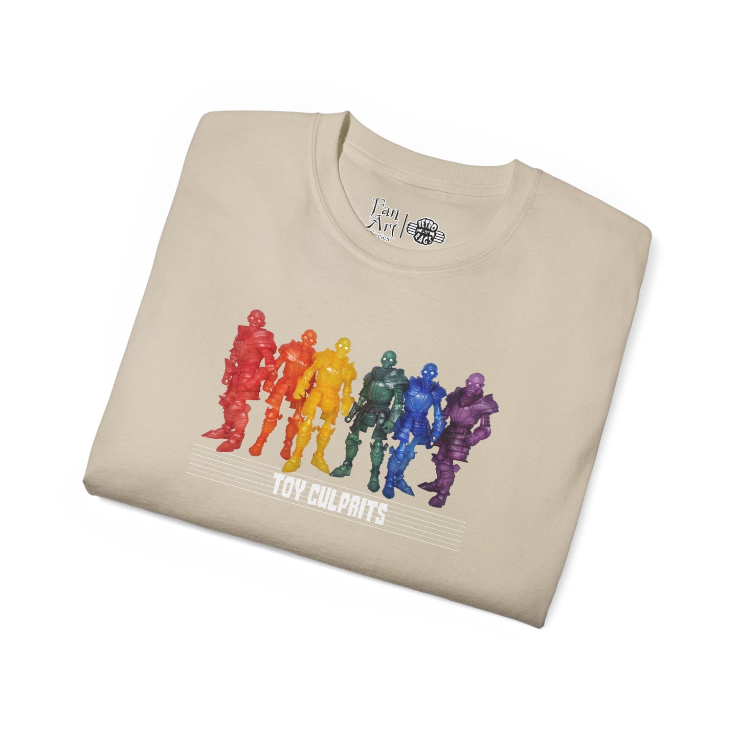 Rainbow Ghosts w/ Toy Culprits White Logo | Mythic Legions | Fan Art | Standard T-Shirt