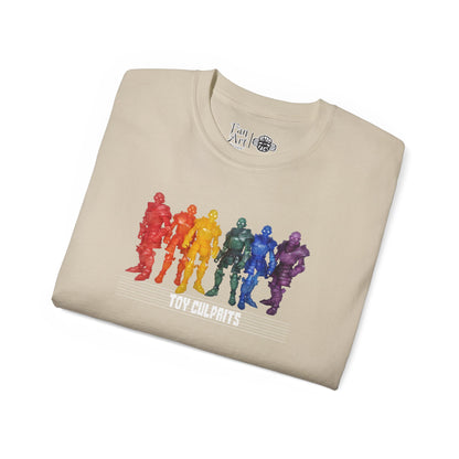 Rainbow Ghosts w/ Toy Culprits White Logo | Mythic Legions | Fan Art | Standard T-Shirt