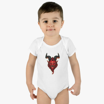 Krampus v2 Red | Figura Obscura | Baby Bodysuit