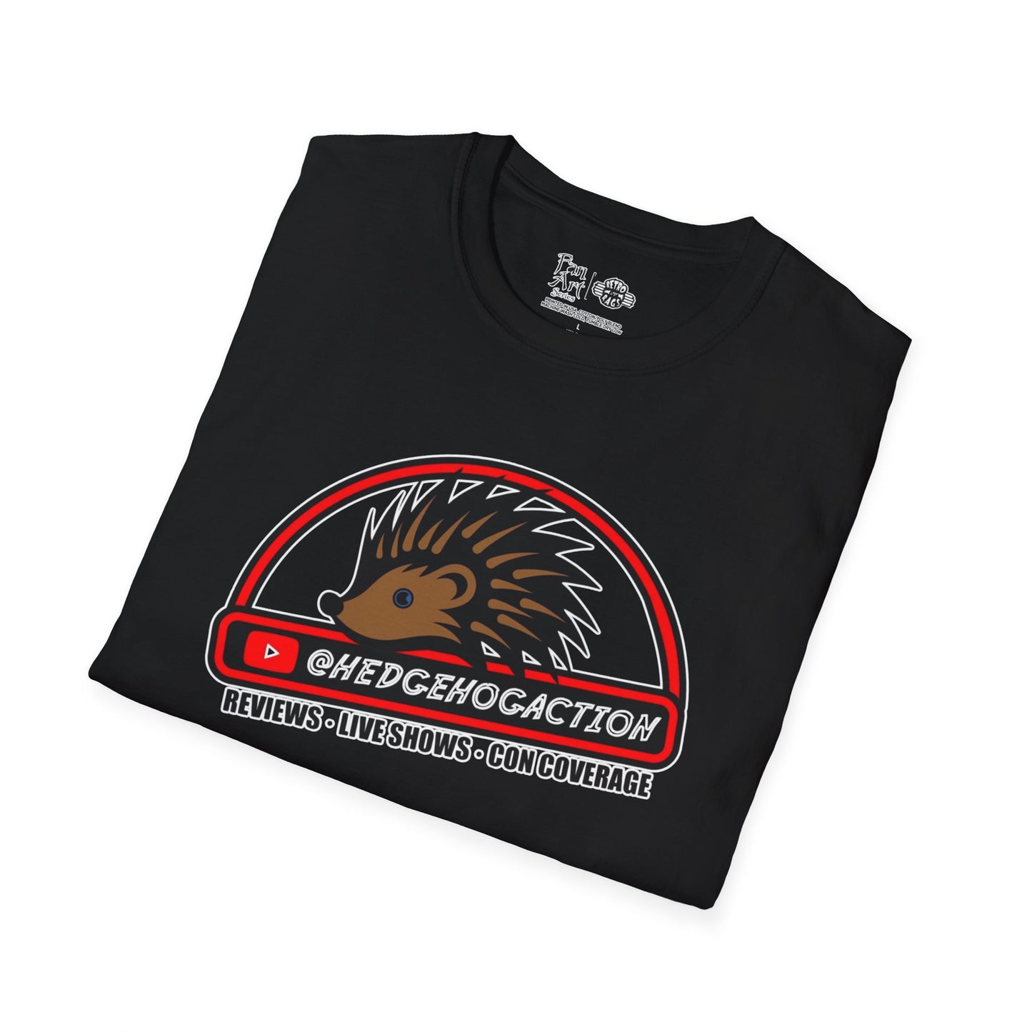 Hedgehog Action Logo | Mythic Legions | Fan Art | Soft T-Shirt