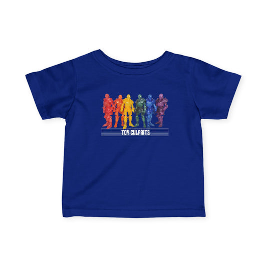 Rainbow Ghosts w/ Toy Culprits White Logo | Mythic Legions | Fan Art | Infant T-Shirt