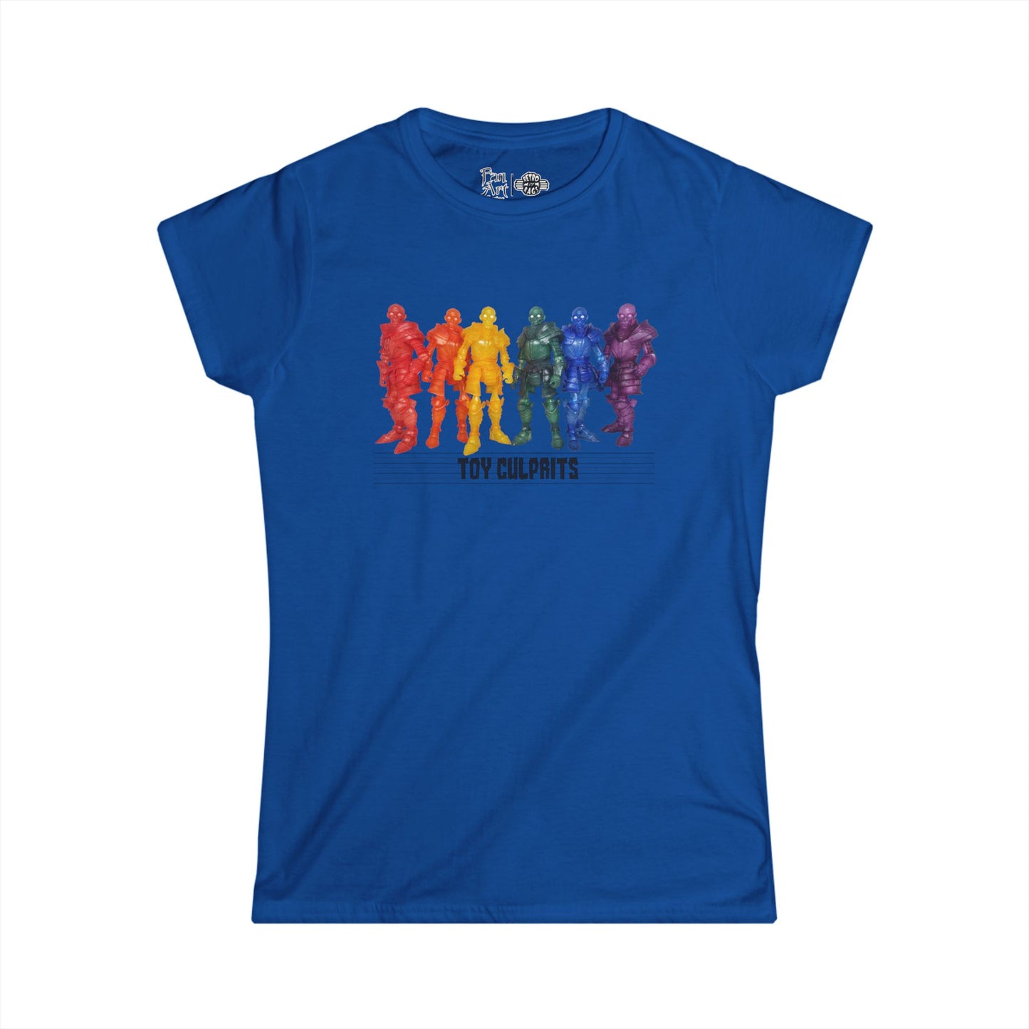 Rainbow Ghosts w/ Toy Culprits Black Logo | Mythic Legions | Fan Art | Women's T-Shirt