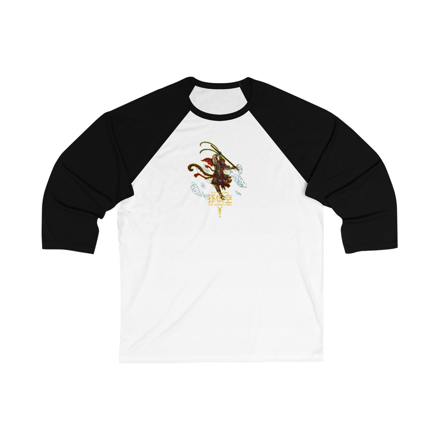 Monkey King, The v1 | Figura Obscura | 3\4 Sleeve Baseball T-Shirt