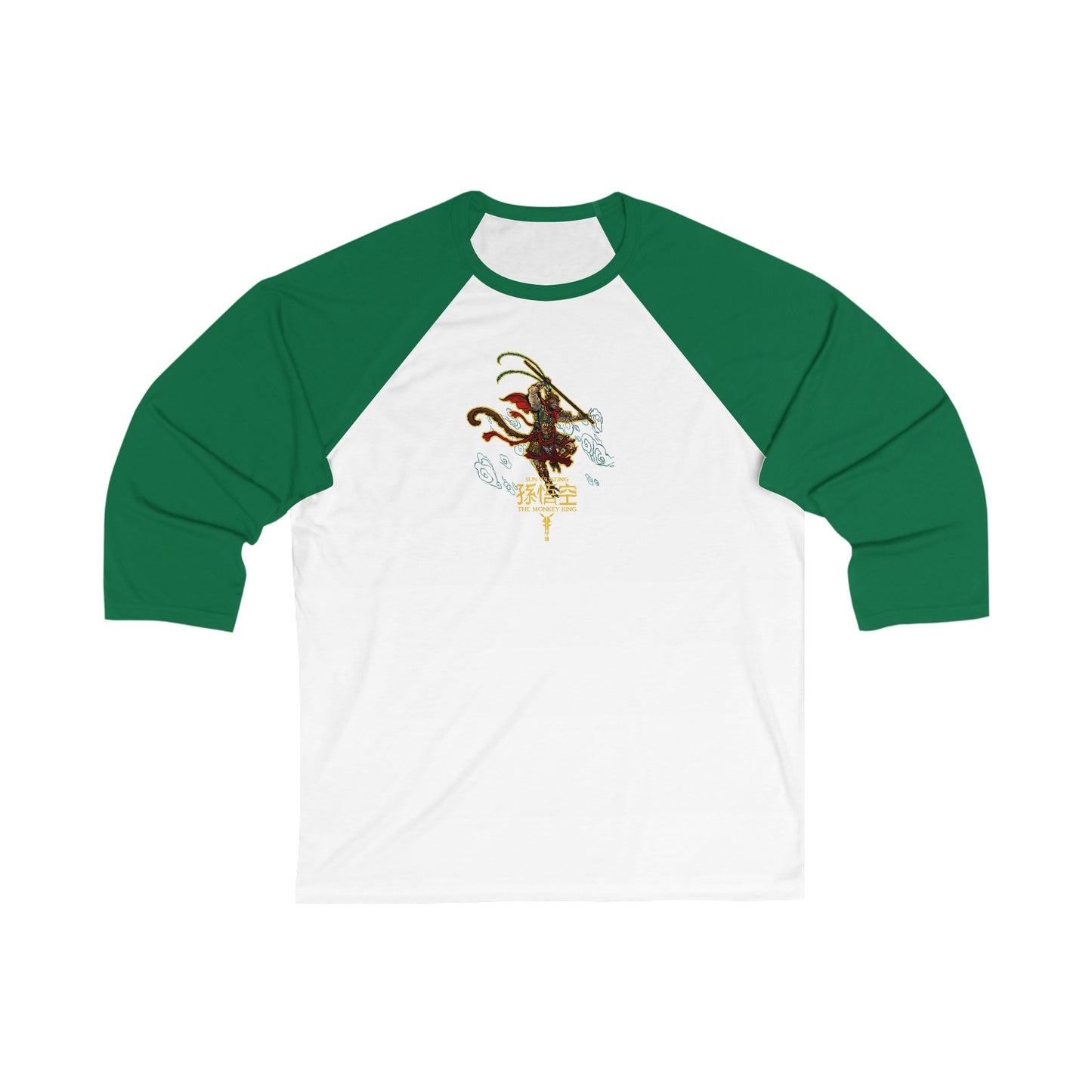 Monkey King, The v1 | Figura Obscura | 3\4 Sleeve Baseball T-Shirt