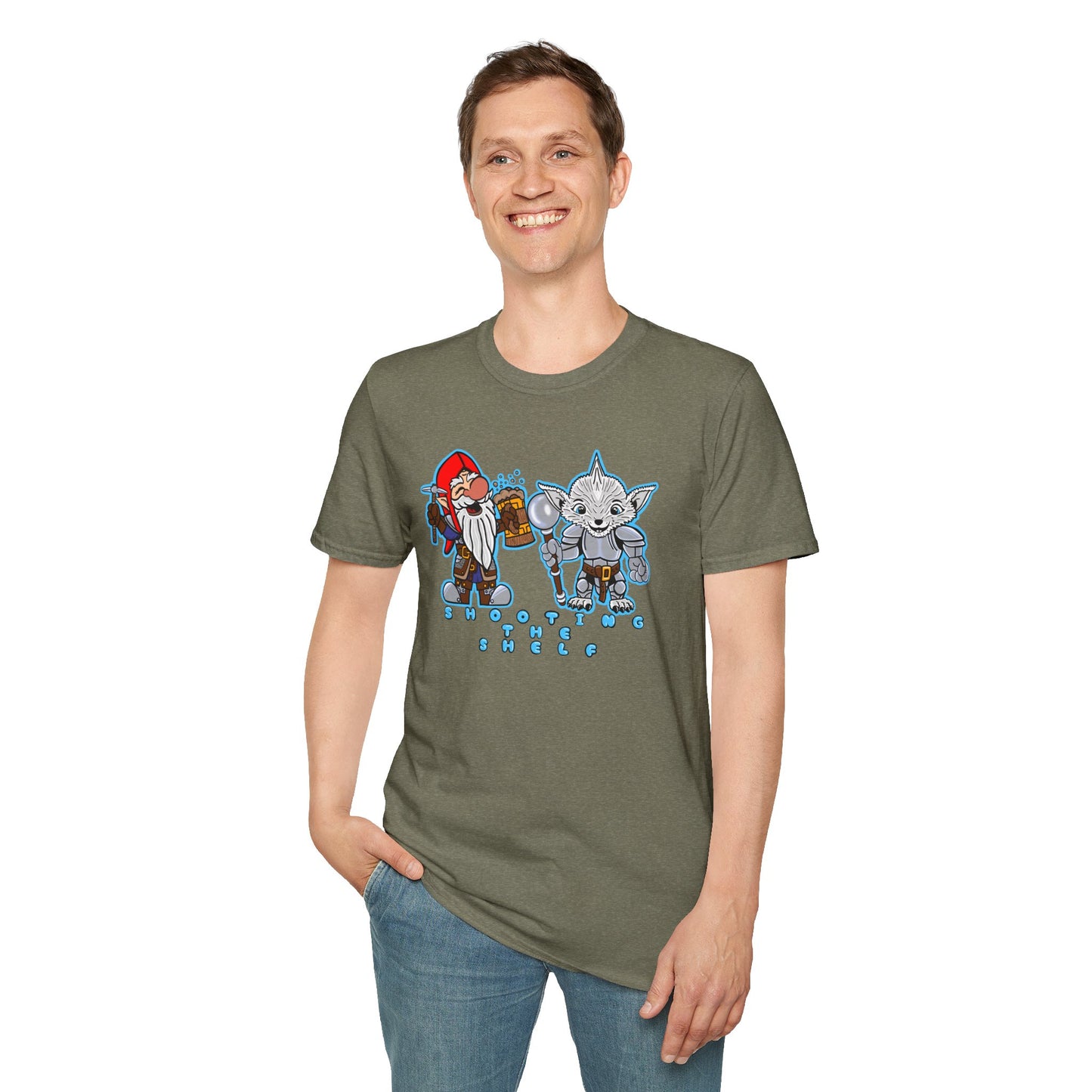 Shooting the Shelf | Mythic Legions | Fan Art | Soft T-Shirt