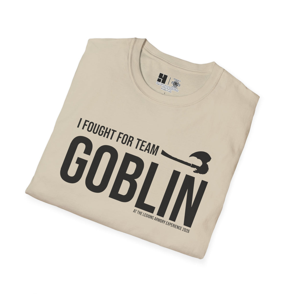 Team Goblin Legions Con 2026 (Black Logo) | Mythic Legions | Soft T-Shirt