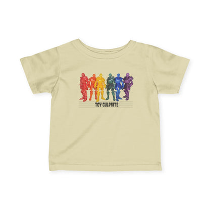 Rainbow Ghosts w/ Toy Culprits Black Logo | Mythic Legions | Fan Art | Infant T-Shirt