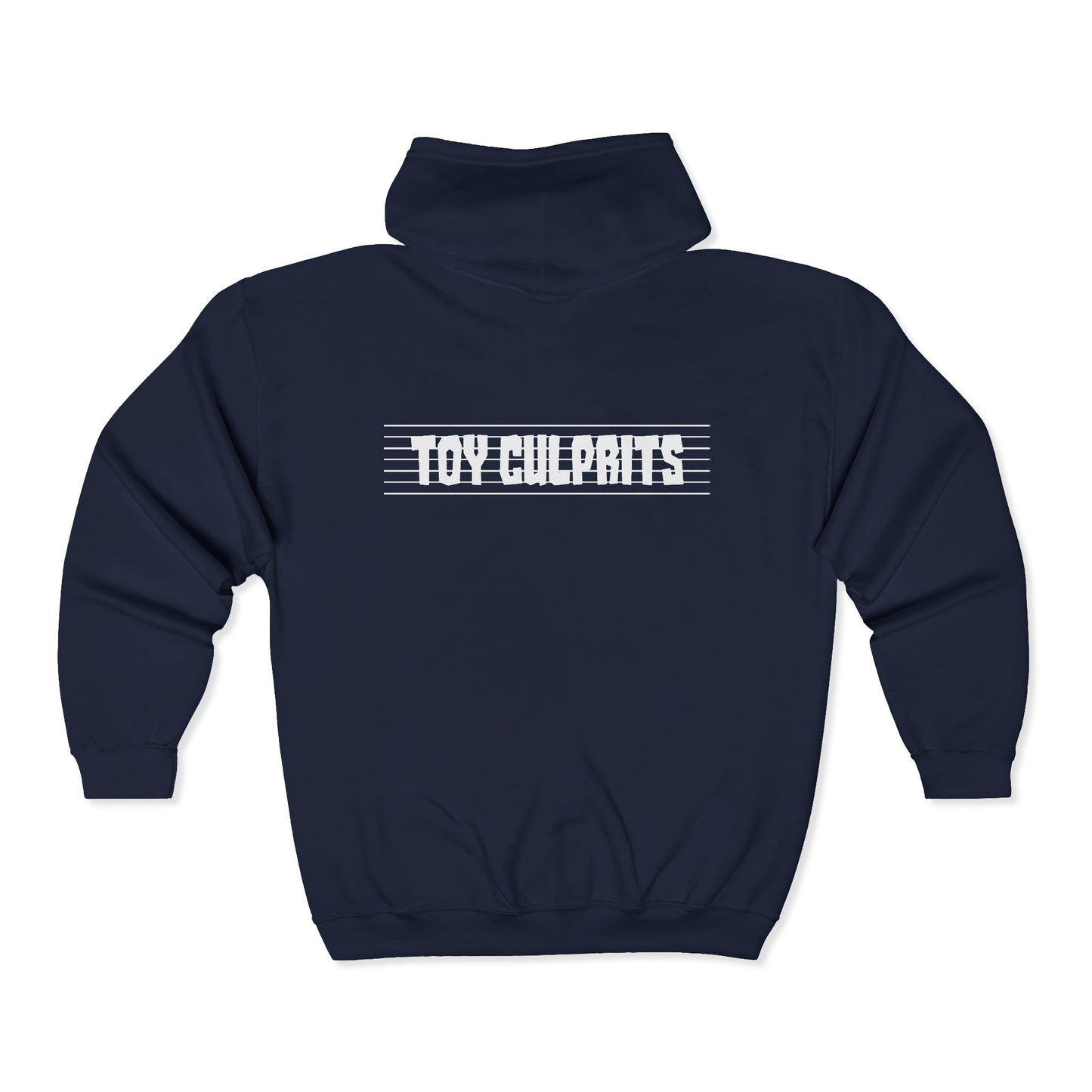 Toy Culprits White Logo | Mythic Legions | Fan Art | Full Zip Hoodie