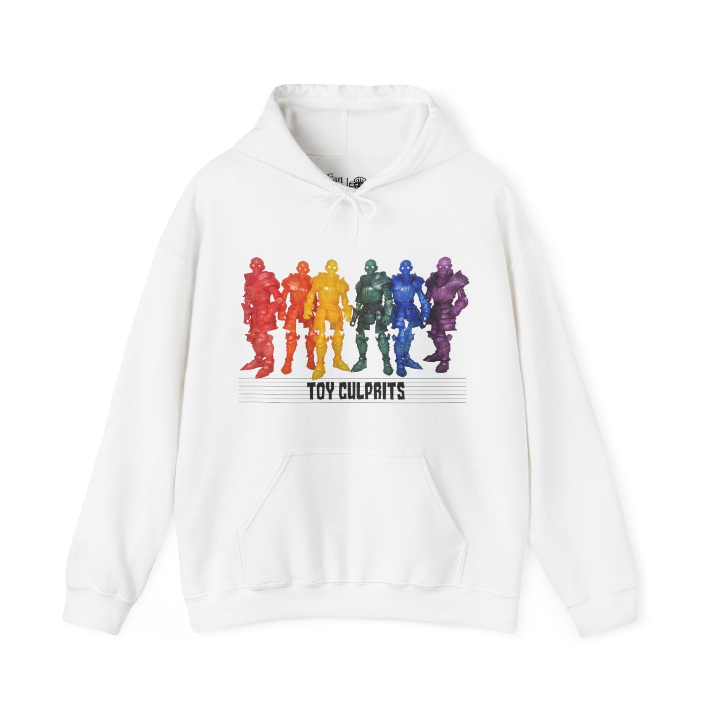 Rainbow Ghosts w/ Toy Culprits Black Logo | Mythic Legions | Fan Art | Pullover Hooodie
