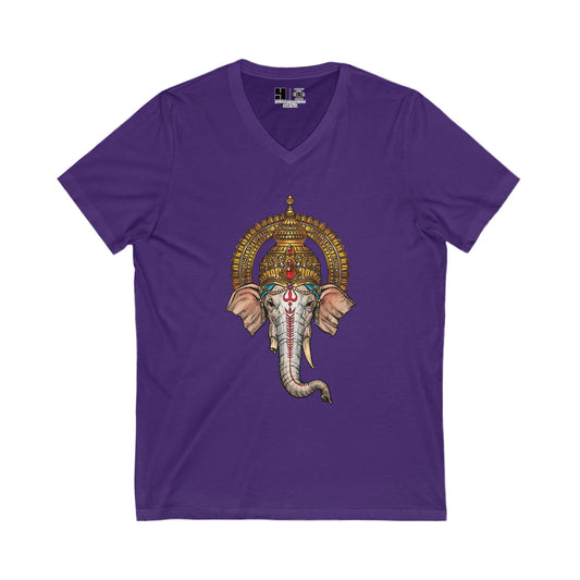 Ganesha | Figura Obscura | V-Neck T-Shirt
