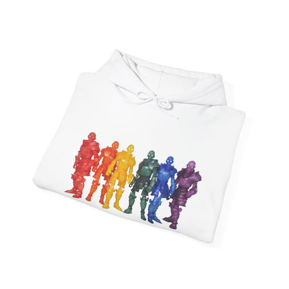 Rainbow Ghosts w/ Toy Culprits White Logo | Mythic Legions | Fan Art | Pullover Hooodie
