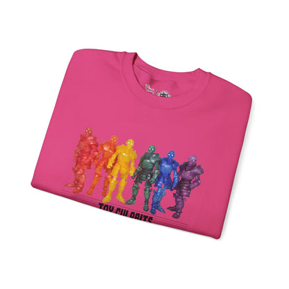 Rainbow Ghosts w/ Toy Culprits Black Logo | Mythic Legions | Fan Art | Sweatshirt
