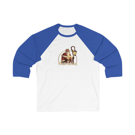 Father Christmas v1 | Figura Obscura | 3\4 Sleeve Baseball T-Shirt